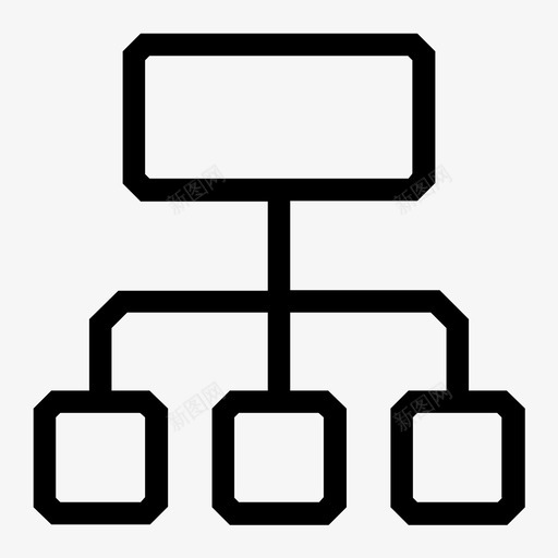 图形文件层次结构图标svg_新图网 https://ixintu.com 图形 层次结构 文件 方案 服务器 树 硬件和软件