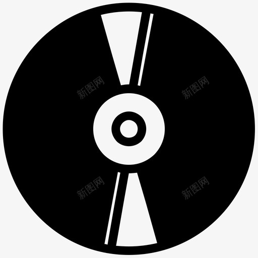 乙烯基经典音乐图标svg_新图网 https://ixintu.com 乙烯基 唱片播放器 旧 经典 经典复古 音乐