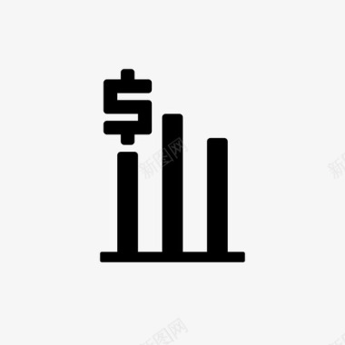 投资条形图财务图标图标
