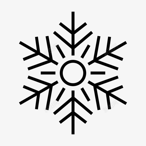 雪冷冰图标svg_新图网 https://ixintu.com 下雪 冬天 冰 冷 雪 雪花