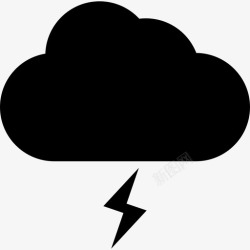 降下图形界面和网页雷雨云天气网页图形界面图标高清图片