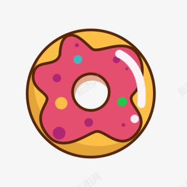 甜甜圈多彩图标