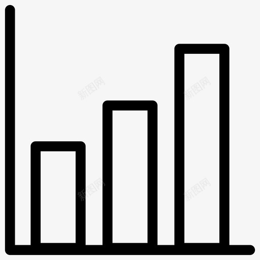 统计银行图表图标svg_新图网 https://ixintu.com 图形 图表 用户界面线图标 统计 银行