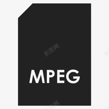 mpeg文件格式图标图标