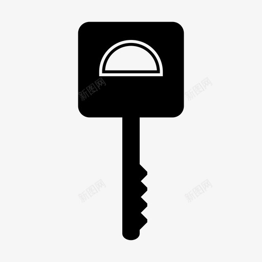 车钥匙入口锁图标svg_新图网 https://ixintu.com 入口 启动 车钥匙 锁