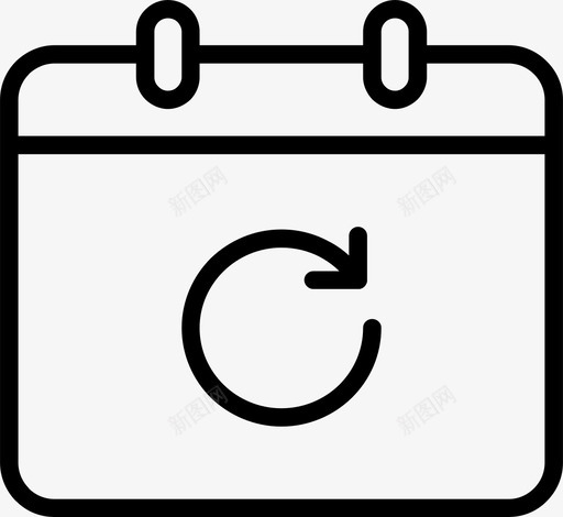 事件刷新日历事件组织者图标svg_新图网 https://ixintu.com 事件刷新 事件组织者 日历 日历事件 日程表