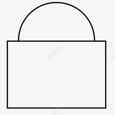 锁接口安全图标图标