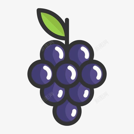 葡萄-Grapessvg_新图网 https://ixintu.com 葡萄-Grapes Grapes 葡萄 水果 食物 蔬菜 器具 吃 填充 线性 扁平 手绘 多色 简约 精美 可爱 圆润