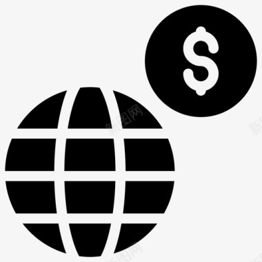 世界银行地球图标图标