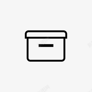 存储盒容器文档图标图标