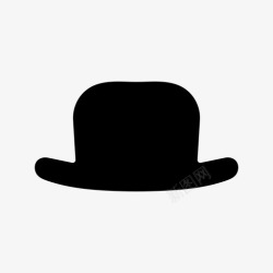 圆筒帽大礼帽圆筒帽绅士图标高清图片