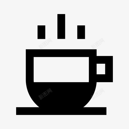 热茶咖啡杯热饮图标svg_新图网 https://ixintu.com 咖啡杯 热茶 热饮
