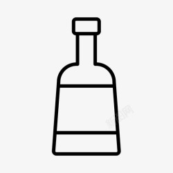 威士忌酒瓶酒瓶威士忌酒瓶图标高清图片