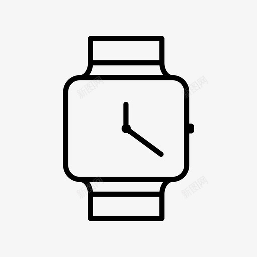 智能手表技术时间图标svg_新图网 https://ixintu.com 技术 时间 智能手表