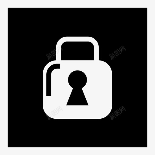 封锁储物柜挂锁图标svg_新图网 https://ixintu.com 储物柜 封锁 挂锁 数字技术 秘密