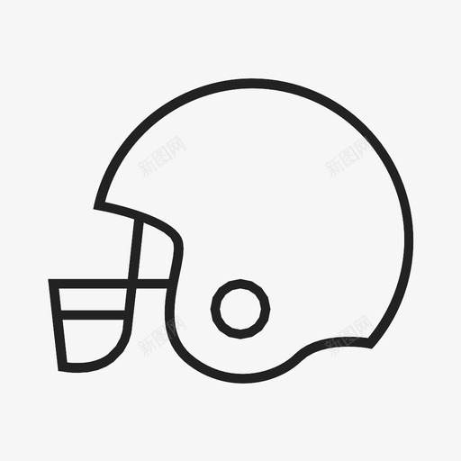 足球头盔头游戏图标svg_新图网 https://ixintu.com 头 游戏 足球头盔 运动