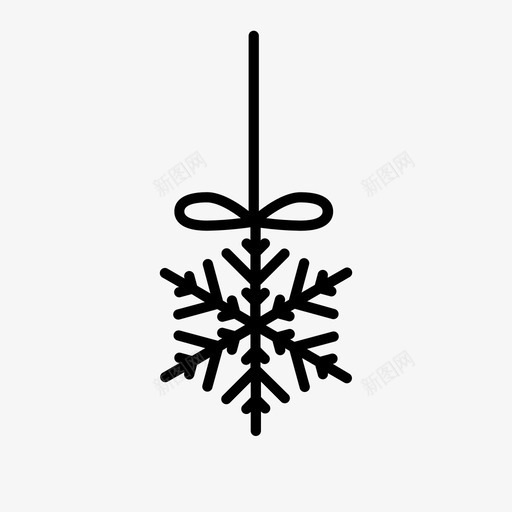 圣诞饰品水晶装饰图标svg_新图网 https://ixintu.com 圣诞饰品 水晶 装饰 雪