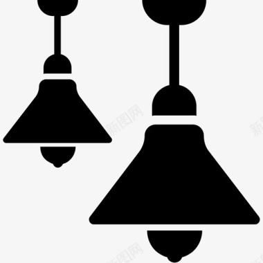 灯具电灯吊灯图标图标