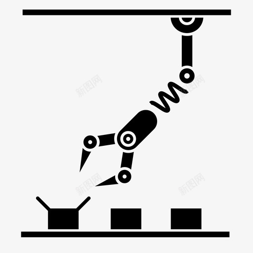 机械工业工业机器人机械制造图标svg_新图网 https://ixintu.com 工业机器人 机械制造 机械工业 生产线