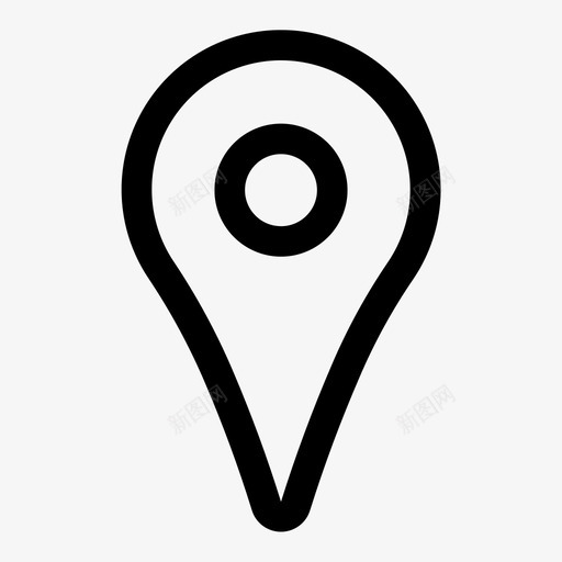 地图针兴趣点图标svg_新图网 https://ixintu.com 兴趣 地图针 点