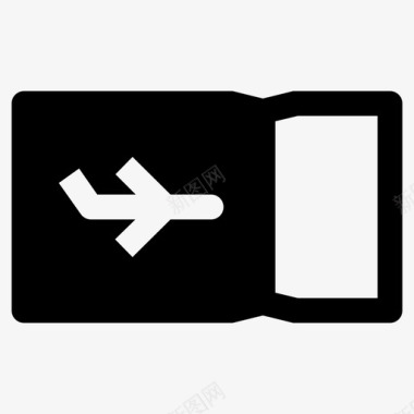 机票航班飞机票图标图标