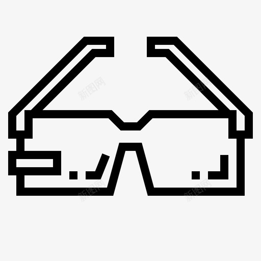 智能眼镜眼镜现实图标svg_新图网 https://ixintu.com 小工具 智能眼镜 现实 眼镜 虚拟
