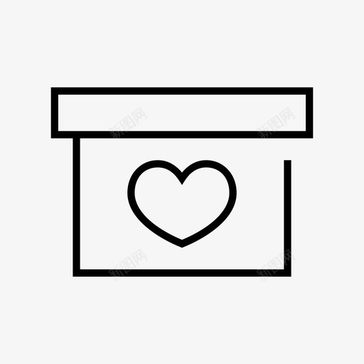 礼物盒子储藏室图标svg_新图网 https://ixintu.com 储藏室 包装盒 爱情和关系 盒子 礼物