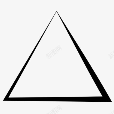 三角形艺术框架图标图标