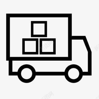 包裹递送货物运输快递服务图标图标