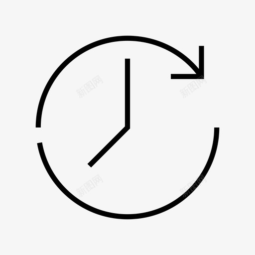 重复计划时钟事件图标svg_新图网 https://ixintu.com 事件 时刻 时钟 重复计划 随机