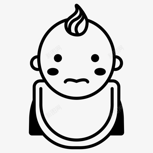 饥饿的婴儿婴儿悲伤的婴儿图标svg_新图网 https://ixintu.com 婴儿 悲伤的婴儿 饥饿的婴儿