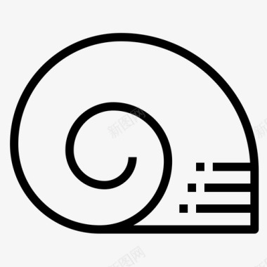 蜗牛壳花式游戏图标图标