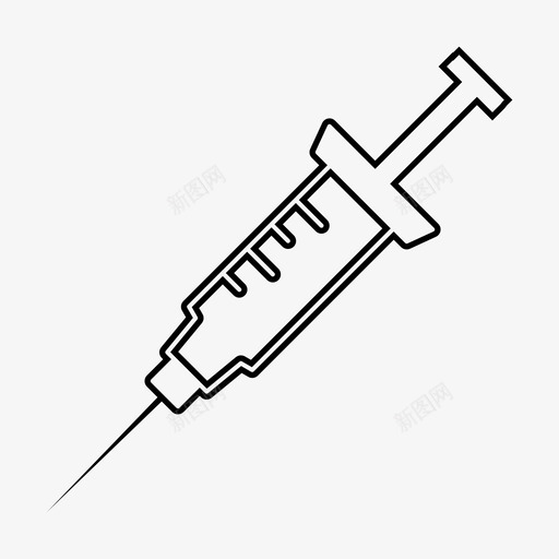 注射药物麻醉剂图标svg_新图网 https://ixintu.com 医疗 注射 注射器 类固醇 药物 麻醉剂