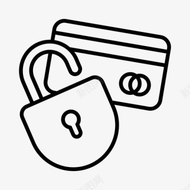 安全信用卡安全电子商务图标图标