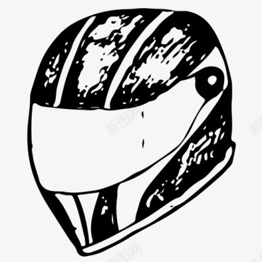 摩托车头盔自行车摩托车手图标图标