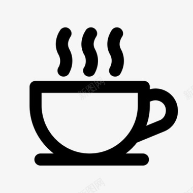 热咖啡咖啡因饮料图标图标