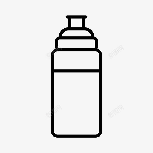 饮料瓶运动健身图标svg_新图网 https://ixintu.com 健身 瓶子 补水 运动 饮料瓶