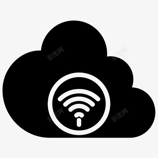 云wifi云数据云wifi图标svg_新图网 https://ixintu.com wifi数据 下载wifi 云wifi 云数据