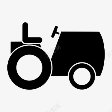 拖拉机牵引梁拖拉机驾驶员图标图标