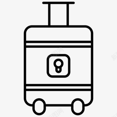 旅行行李保险图标图标