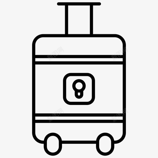 旅行行李保险图标svg_新图网 https://ixintu.com 保险 手提箱 旅行 行李