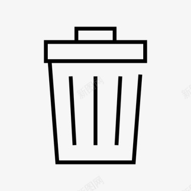 垃圾桶垃圾回收站图标图标