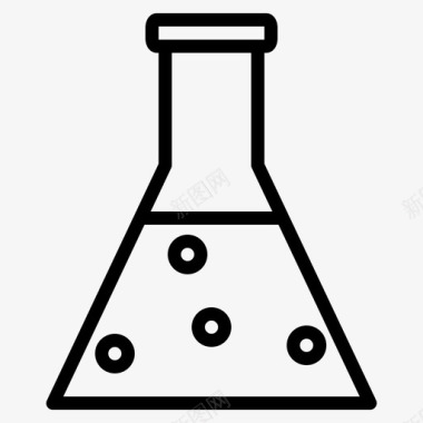 化学锥形瓶研究图标图标