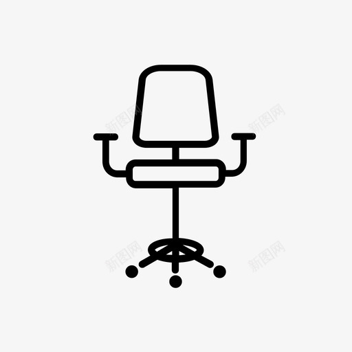 办公椅家具家用图标svg_新图网 https://ixintu.com 办公椅 家具 家用