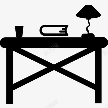 书桌家具家居装饰图标图标