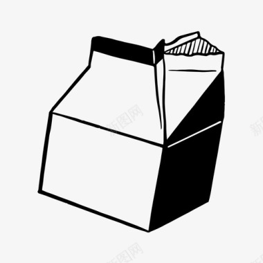 牛奶盒儿童饮料图标图标