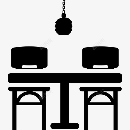 厨房桌子餐桌家具图标svg_新图网 https://ixintu.com 内部和装饰雕文图标 厨房桌子 家具 家庭内部 餐厅桌子 餐桌