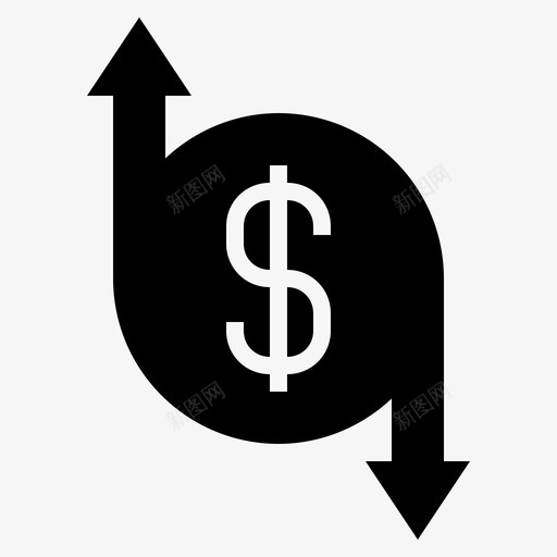 货币价值汇率投资图标svg_新图网 https://ixintu.com 投资 汇率 货币价值