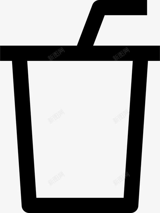 软饮料杯子图标svg_新图网 https://ixintu.com 杯子 软饮料