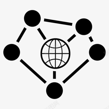 全球连接社区连接图标图标